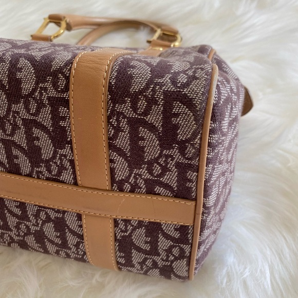 Authentic vintage Dior brown trotter Boston bag - Picture 7 of 12